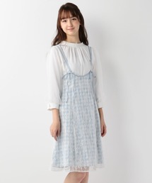 LODISPOTTO | Sugarレースギンガムジャンパースカート(ジャンパースカート)