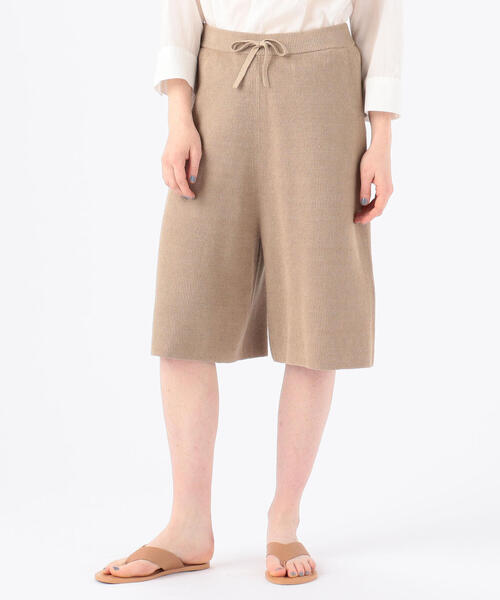 TOMORROWLAND （トゥモローランド）の「■リネン ハーフパンツ（その他パンツ・レディース・ベージュ/ブラック・36）」の5枚目の写真