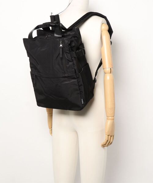 ブラック ナイロン リュック・バックパック Healthknit Product】撥水ナイロンMINI11ポケットリュック（バック