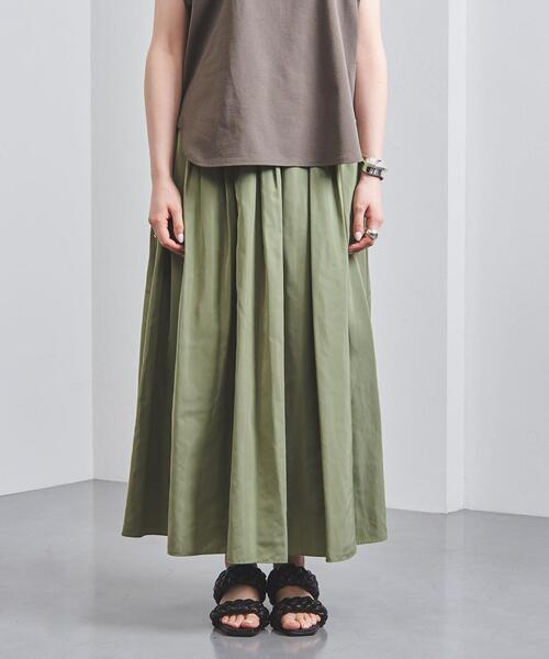 UNITED ARROWS（ユナイテッドアローズ）の「UWFM タフタ ギャザー スカート ②◆（スカート・レディース・ブラック/オリーブ/ライトピンク/その他6・38/36）」の14枚目の写真