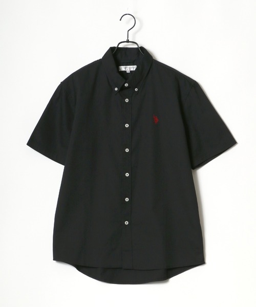 U.S. POLO ASSN.（ユーエスポロアッスン）の「U.S. POLO ASSN./ユーエスポロアッスン 別注 コットン 無地 ストライプ ロゴ ワンポイント刺繍 ボタンダウン 半袖シャツ（シャツ/ブラウス・メンズ・ホワイト/ブラック/ベージュ/ネイビー/ホワイト系その他/ブルー系その他/ブルー系その他2・LL/M/L）」の14枚目の写真