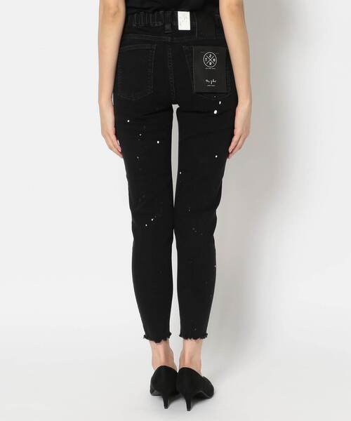 surt（サート）の「SURT（サート）ペンキスキニーウォッシュ / ブラック（デニムパンツ・レディース・ブラック・X-SMALL/SMALL/XX-SMALL/MEDIUM）」の3枚目の写真