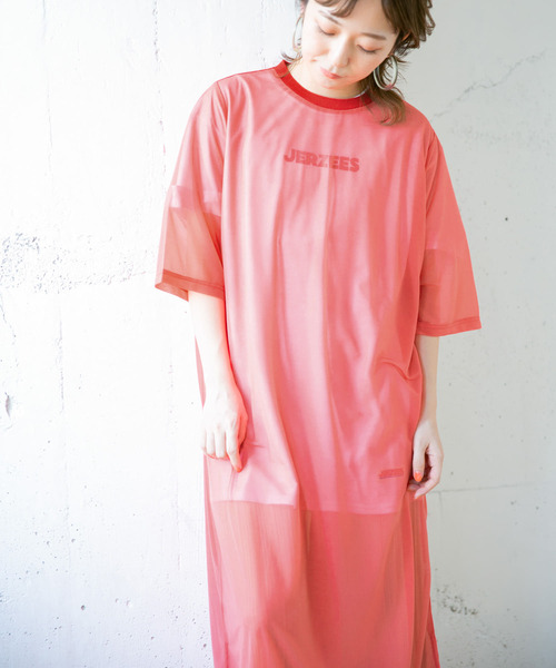 KBF(ケイビーエフ)の「シアーレイヤードSETワンピース∴(ワンピース・レディース・ピンク・ONE)」の1枚目の写真