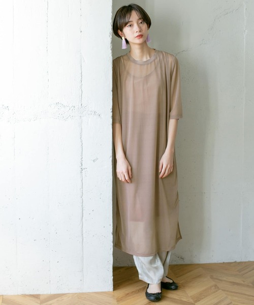 KBF(ケイビーエフ)の「シアーレイヤードSETワンピース∴(ワンピース・レディース・ピンク・ONE)」の14枚目の写真