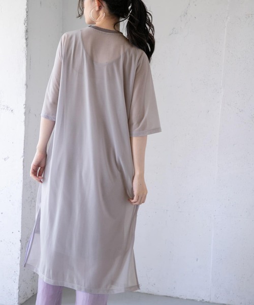 KBF(ケイビーエフ)の「シアーレイヤードSETワンピース∴(ワンピース・レディース・ピンク・ONE)」の15枚目の写真