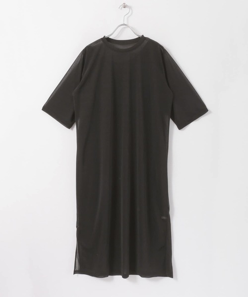 KBF(ケイビーエフ)の「シアーレイヤードSETワンピース∴(ワンピース・レディース・ピンク・ONE)」の4枚目の写真