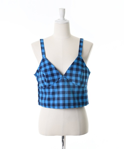 Narcissus(ナルシス)の「【Narcissus】ギンガムビスチェ(その他トップス・レディース・ブラック/ブルー・FREE)」の4枚目の写真