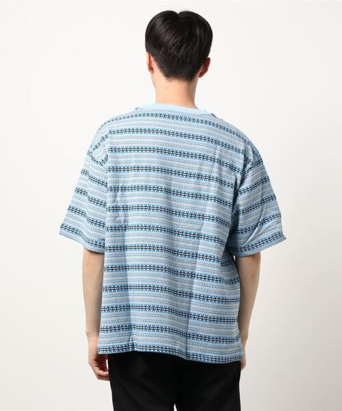 JOURNAL STANDARD relume（ジャーナルスタンダード　レリューム）の「JACQUARD BORDER Tシャツ（Tシャツ/カットソー・メンズ・アイボリー/チョコ/ブルー系その他・MEDIUM/LARGE）」の21枚目の写真
