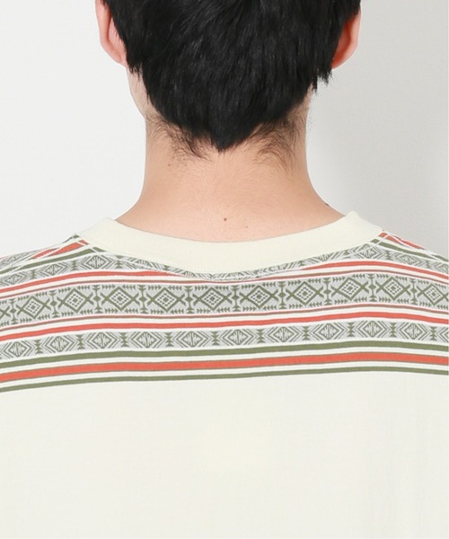 JOURNAL STANDARD relume（ジャーナルスタンダード　レリューム）の「JACQUARD BORDER Tシャツ（Tシャツ/カットソー・メンズ・アイボリー/チョコ/ブルー系その他・MEDIUM/LARGE）」の11枚目の写真