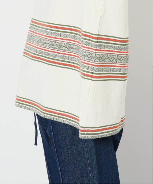 JOURNAL STANDARD relume（ジャーナルスタンダード　レリューム）の「JACQUARD BORDER Tシャツ（Tシャツ/カットソー・メンズ・アイボリー/チョコ/ブルー系その他・MEDIUM/LARGE）」の15枚目の写真