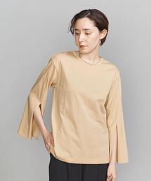 BEAUTY&YOUTH UNITED ARROWS | BY コットンスリットスリーブクルーネックロングTシャツ(Tシャツ/カットソー)