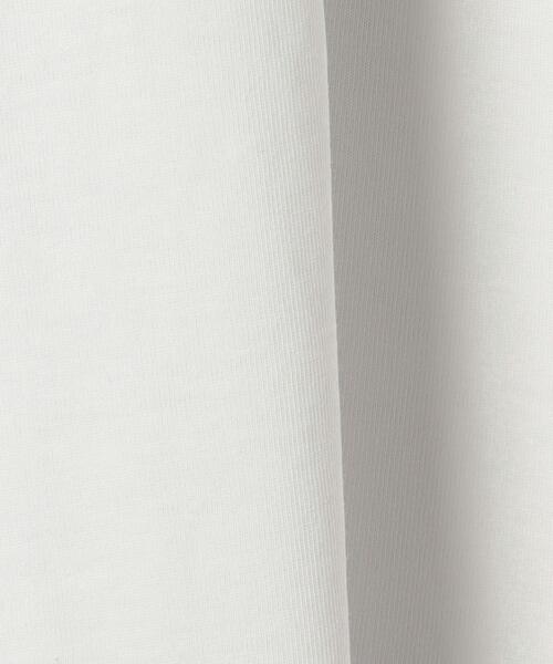 BEAUTY&YOUTH UNITED ARROWS（ビューティーアンドユースユナイテッドアローズ）の「BY コットンスリットスリーブクルーネックロングTシャツ :（Tシャツ/カットソー・レディース・ホワイト/クリーム/モカ・FREE）」の15枚目の写真