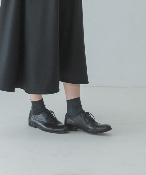 かぐれ（カグレ）の「シルクリブソックス（ソックス/靴下・レディース・アイボリー/オートミール/ライトカーキ/チャコールグレー/ブラック・FREE）」の4枚目の写真