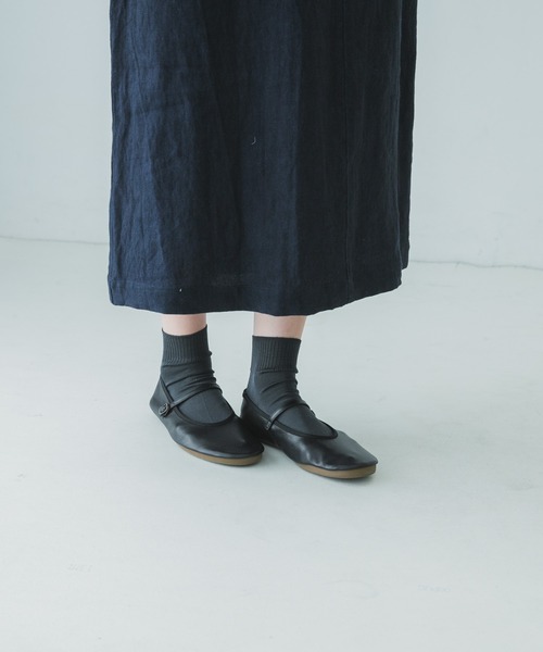 かぐれ（カグレ）の「シルクリブソックス（ソックス/靴下・レディース・アイボリー/オートミール/ライトカーキ/チャコールグレー/ブラック・FREE）」の12枚目の写真