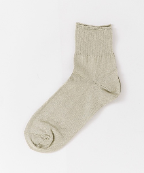 かぐれ（カグレ）の「シルクリブソックス（ソックス/靴下・レディース・アイボリー/オートミール/ライトカーキ/チャコールグレー/ブラック・FREE）」の15枚目の写真