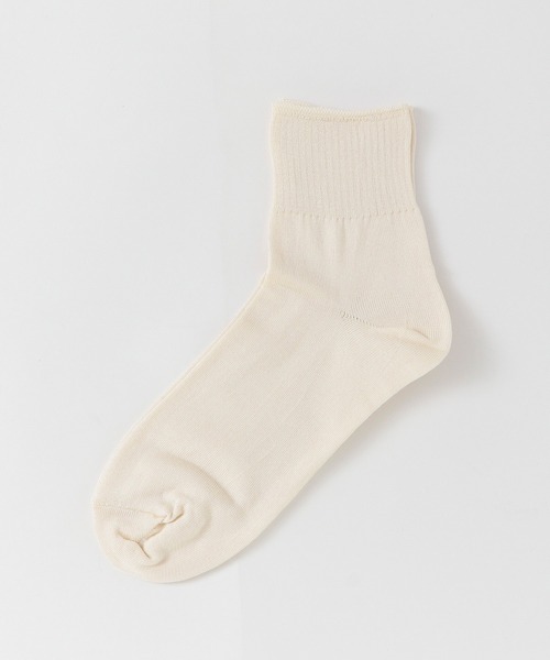 かぐれ（カグレ）の「シルクリブソックス（ソックス/靴下・レディース・アイボリー/オートミール/ライトカーキ/チャコールグレー/ブラック・FREE）」の17枚目の写真