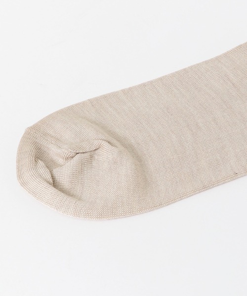 かぐれ（カグレ）の「シルクリブソックス（ソックス/靴下・レディース・アイボリー/オートミール/ライトカーキ/チャコールグレー/ブラック・FREE）」の7枚目の写真