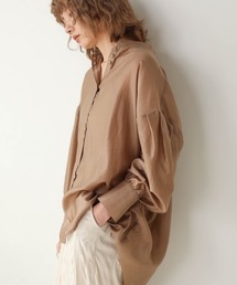 【WEB限定】ボタンデザインシアーブラウス