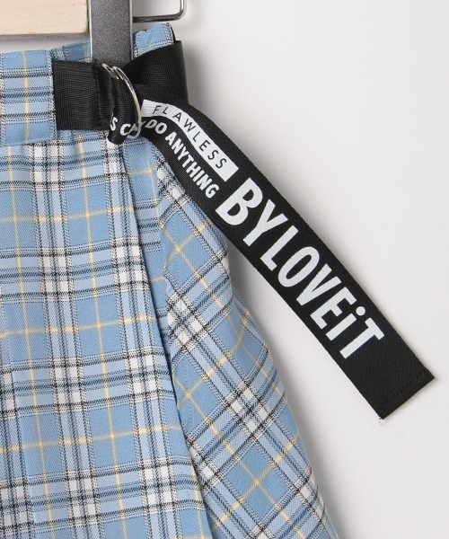 by LOVEiT（バイラビット）の「テープつきチェックスカパン（スカート・キッズ・ベージュ/イエロー/サックスブルー・150cm/140cm/130cm/120cm/160cm）」の8枚目の写真