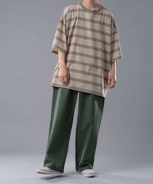 kutir(クティール)の「ワイドストレートチノパンツ(チノパンツ・メンズ・ライトブルー/オフホワイト/オレンジ/グリーン・SMALL/MEDIUM/LARGE)」の20枚目の写真