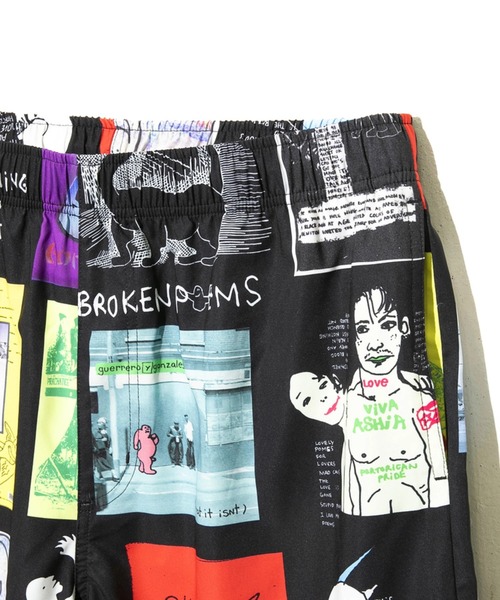 Mark Gonzales(マーク・ゴンザレス)の「Mark Gonzales/マークゴンザレス SHORT PANTS(その他パンツ・メンズ・ホワイト/ブラック/レッド・MEDIUM/LARGE)」の8枚目の写真