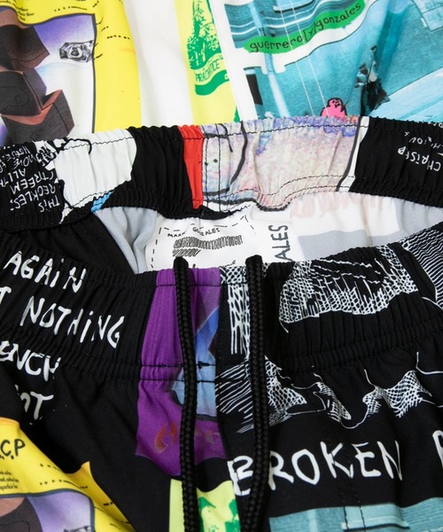 Mark Gonzales(マーク・ゴンザレス)の「Mark Gonzales/マークゴンザレス SHORT PANTS(その他パンツ・メンズ・ホワイト/ブラック/レッド・MEDIUM/LARGE)」の9枚目の写真