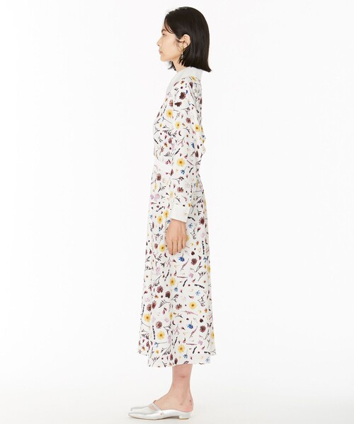 ANEVER（アンエバー）の「【ANEMONE】FLOWER PRINT ドレス（ワンピース・レディース・ホワイト系/ブラック系・38）」の5枚目の写真