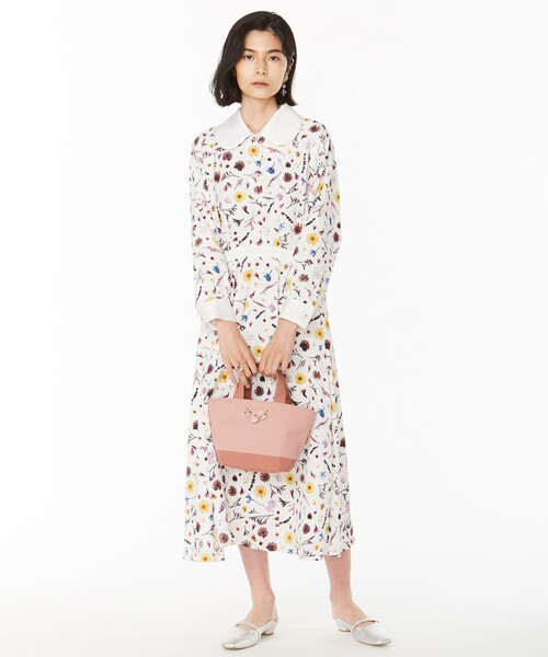 ANEVER（アンエバー）の「【ANEMONE】FLOWER PRINT ドレス（ワンピース・レディース・ホワイト系/ブラック系・38）」の17枚目の写真