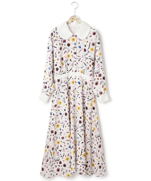 ANEVER（アンエバー）の「【ANEMONE】FLOWER PRINT ドレス（ワンピース・レディース・ホワイト系/ブラック系・38）」の3枚目の写真