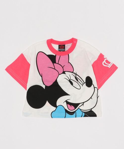 BABYDOLL(ベビードール)の「ディズニー ネオンBIGキャラクターTシャツ 4931K(Tシャツ/カットソー・キッズ・パープル/ピンク/ターコイズブルー/イエロー/オレンジ/グリーン・90cm/110cm/100cm/120cm/130cm/80cm)」の6枚目の写真