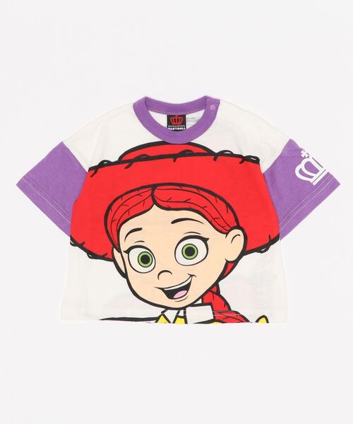 BABYDOLL(ベビードール)の「ディズニー ネオンBIGキャラクターTシャツ 4931K(Tシャツ/カットソー・キッズ・パープル/ピンク/ターコイズブルー/イエロー/オレンジ/グリーン・90cm/110cm/100cm/120cm/130cm/80cm)」の12枚目の写真