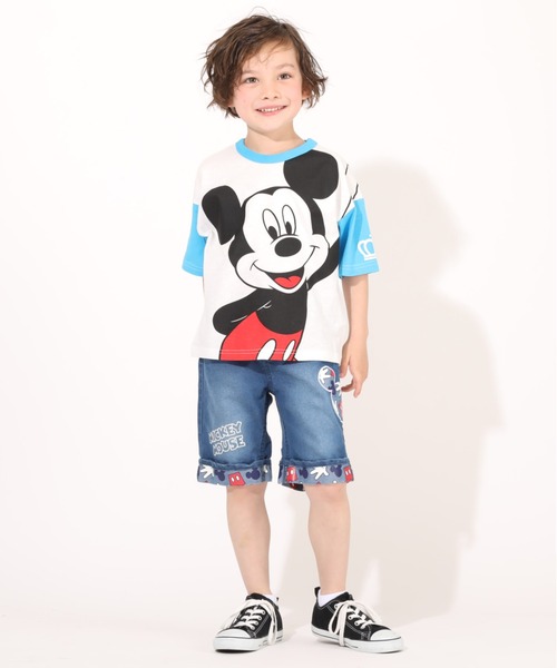 BABYDOLL(ベビードール)の「ディズニー ネオンBIGキャラクターTシャツ 4931K(Tシャツ/カットソー・キッズ・パープル/ピンク/ターコイズブルー/イエロー/オレンジ/グリーン・90cm/110cm/100cm/120cm/130cm/80cm)」の8枚目の写真