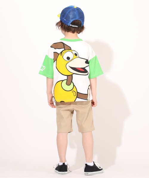 BABYDOLL(ベビードール)の「ディズニー ネオンBIGキャラクターTシャツ 4931K(Tシャツ/カットソー・キッズ・パープル/ピンク/ターコイズブルー/イエロー/オレンジ/グリーン・90cm/110cm/100cm/120cm/130cm/80cm)」の16枚目の写真