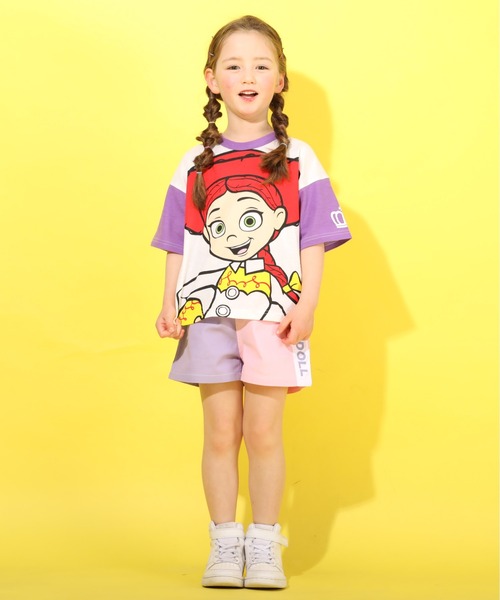 BABYDOLL(ベビードール)の「ディズニー ネオンBIGキャラクターTシャツ 4931K(Tシャツ/カットソー・キッズ・パープル/ピンク/ターコイズブルー/イエロー/オレンジ/グリーン・90cm/110cm/100cm/120cm/130cm/80cm)」の11枚目の写真