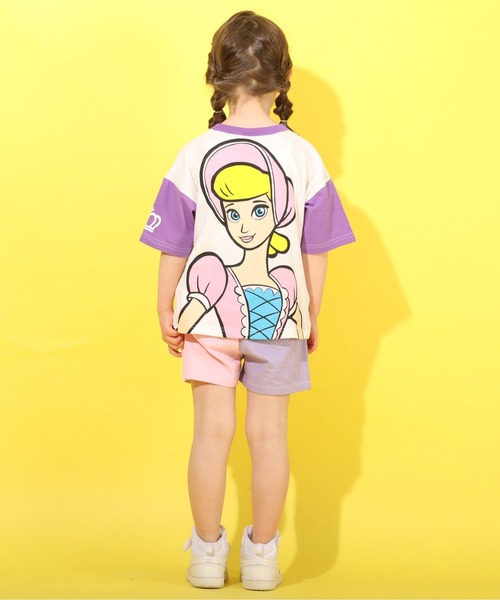 BABYDOLL(ベビードール)の「ディズニー ネオンBIGキャラクターTシャツ 4931K(Tシャツ/カットソー・キッズ・パープル/ピンク/ターコイズブルー/イエロー/オレンジ/グリーン・90cm/110cm/100cm/120cm/130cm/80cm)」の10枚目の写真