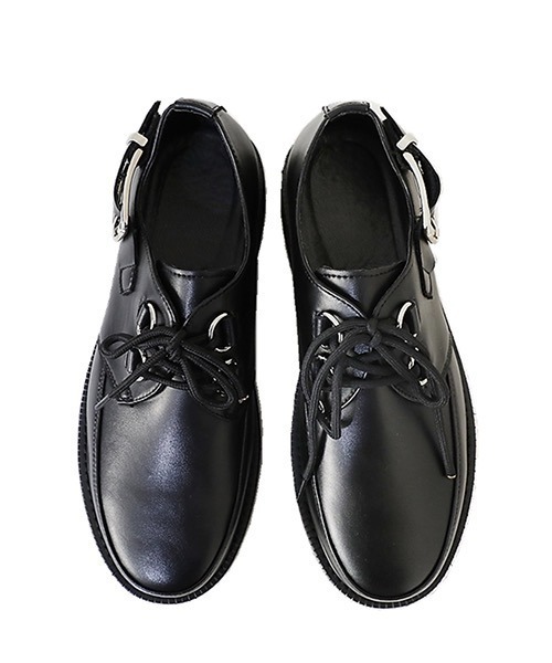 WESTBOY(ウエストボーイ)の「【WB ORIGINALS】Belt Strap Platform Leather Shoes WO21S312SH(ドレスシューズ・メンズ・ブラック・42/43/41/40)」の10枚目の写真