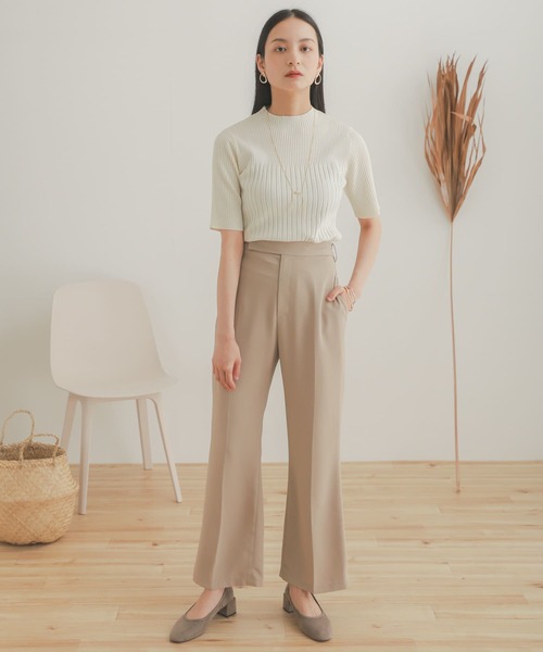 SENSE OF PLACE by URBAN RESEARCH（センスオブプレイスバイアーバンリサーチ）の「ワイドリブコンパクトニットセーター（ニット/セーター・レディース・ブラック/アイボリー/ライトブルー/ブラウン・ONE）」の10枚目の写真