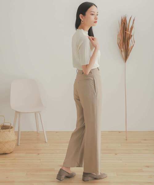 SENSE OF PLACE by URBAN RESEARCH（センスオブプレイスバイアーバンリサーチ）の「ワイドリブコンパクトニットセーター（ニット/セーター・レディース・ブラック/アイボリー/ライトブルー/ブラウン・ONE）」の12枚目の写真