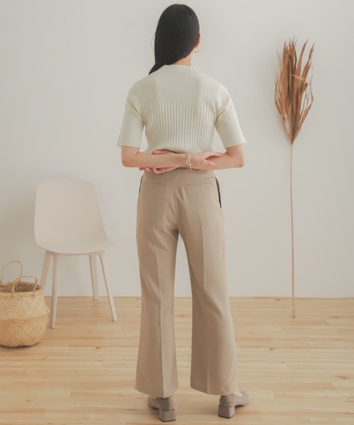 SENSE OF PLACE by URBAN RESEARCH（センスオブプレイスバイアーバンリサーチ）の「ワイドリブコンパクトニットセーター（ニット/セーター・レディース・ブラック/アイボリー/ライトブルー/ブラウン・ONE）」の14枚目の写真