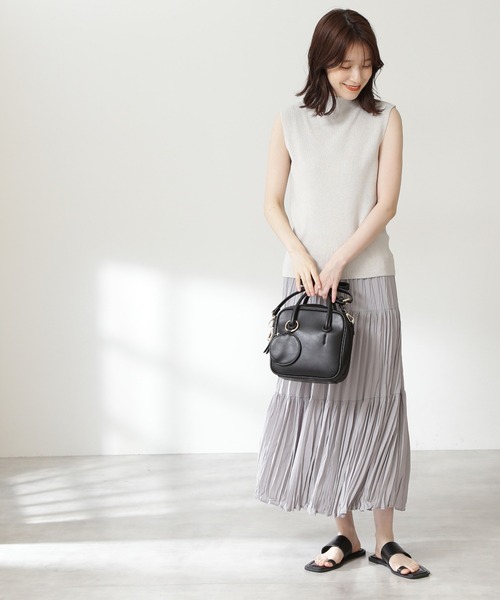 N.（N. Natural Beauty Basic）（エヌエヌナチュラルビューティーベーシック）の「◆ポーチ付ボストンバッグ（ボストンバッグ・レディース・ブラック/ブラウン系その他・ﾌﾘ-）」の6枚目の写真