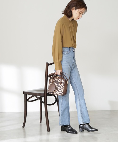 N.（N. Natural Beauty Basic）（エヌエヌナチュラルビューティーベーシック）の「◆ポーチ付ボストンバッグ（ボストンバッグ・レディース・ブラック/ブラウン系その他・ﾌﾘ-）」の10枚目の写真