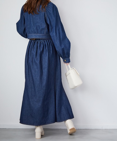 Heather（ヘザー）の「デニムセパレートワンピース_215239（ワンピース・レディース・インディゴブルー/グレー・FREE）」の16枚目の写真
