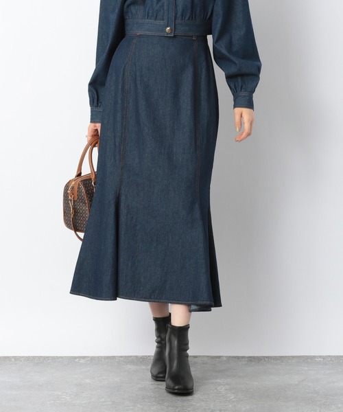 Heather（ヘザー）の「デニムセパレートワンピース_215239（ワンピース・レディース・インディゴブルー/グレー・FREE）」の8枚目の写真