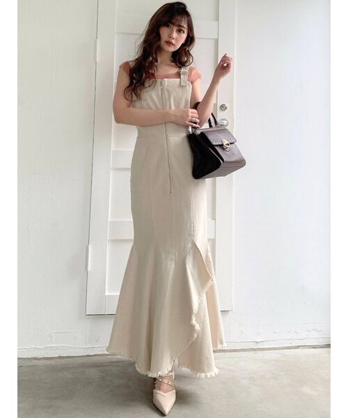 RESEXXY（リゼクシー）の「フロントジップマーメイドジャンスカ（ワンピース・レディース・ブラウン/アイボリー/ブラック・FREE）」の17枚目の写真