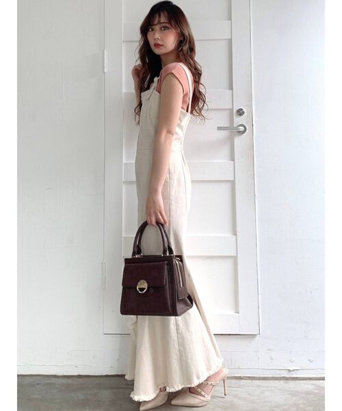 RESEXXY（リゼクシー）の「フロントジップマーメイドジャンスカ（ワンピース・レディース・ブラウン/アイボリー/ブラック・FREE）」の16枚目の写真