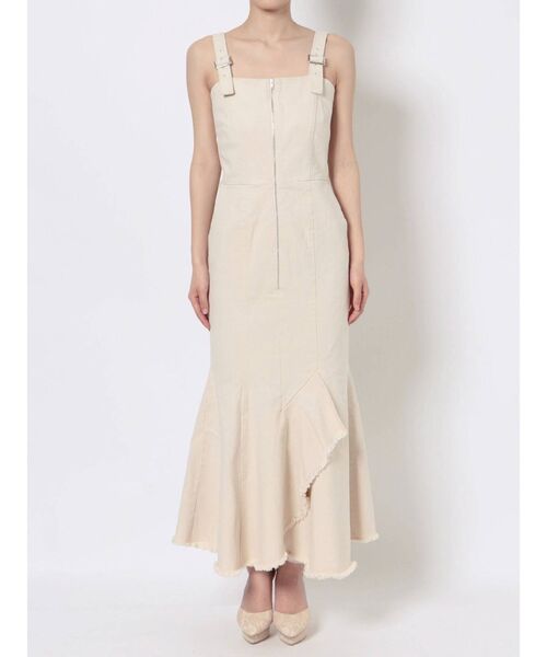 RESEXXY（リゼクシー）の「フロントジップマーメイドジャンスカ（ワンピース・レディース・ブラウン/アイボリー/ブラック・FREE）」の11枚目の写真