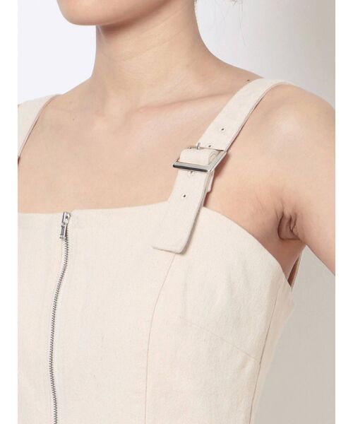 RESEXXY（リゼクシー）の「フロントジップマーメイドジャンスカ（ワンピース・レディース・ブラウン/アイボリー/ブラック・FREE）」の7枚目の写真