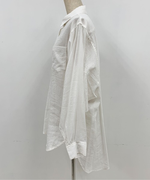 LUGIVA（ルギヴァ）の「ギャザードルマンリネンシャツ（シャツ/ブラウス・レディース・オフホワイト・M）」の13枚目の写真