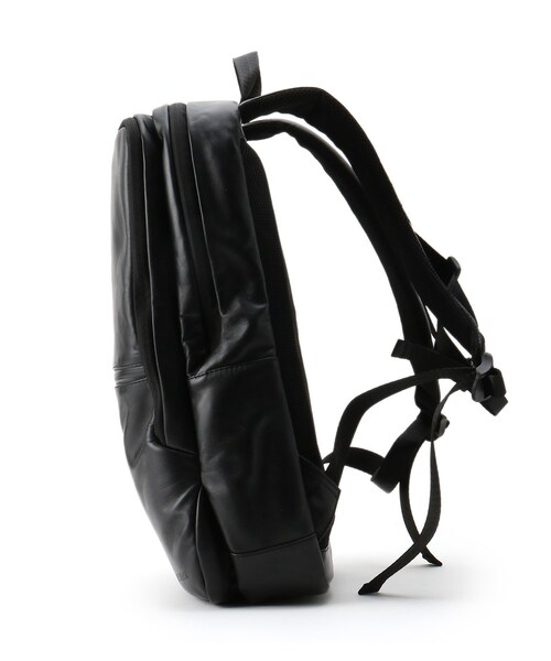 BASECONTROL(ベースコントロール)の「◆撥水リアルレザー ボックス型 薄マチ バックパック(バックパック/リュック・メンズ・ブラック・99)」の9枚目の写真