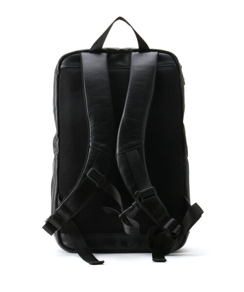 BASECONTROL(ベースコントロール)の「◆撥水リアルレザー ボックス型 薄マチ バックパック(バックパック/リュック・メンズ・ブラック・99)」の10枚目の写真